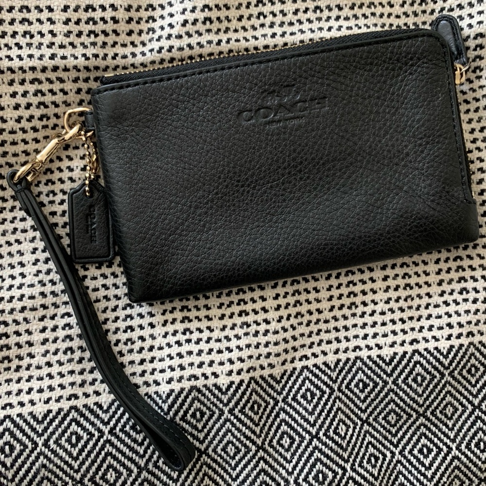 Coach Black Wristlet